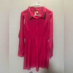 Whispers Elegant Pink Women's Casual Dress 0173